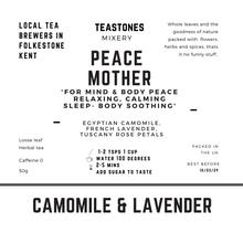 Load image into Gallery viewer, Peace Mother Herbal Tea with Camomile & Lavender