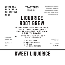 Load image into Gallery viewer, Liquorice Root Brew Herbal Tea Pure Liquorice