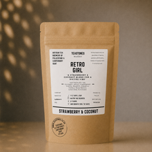Load image into Gallery viewer, Retro Girl Black Tea with Strawberries &amp; Coconut