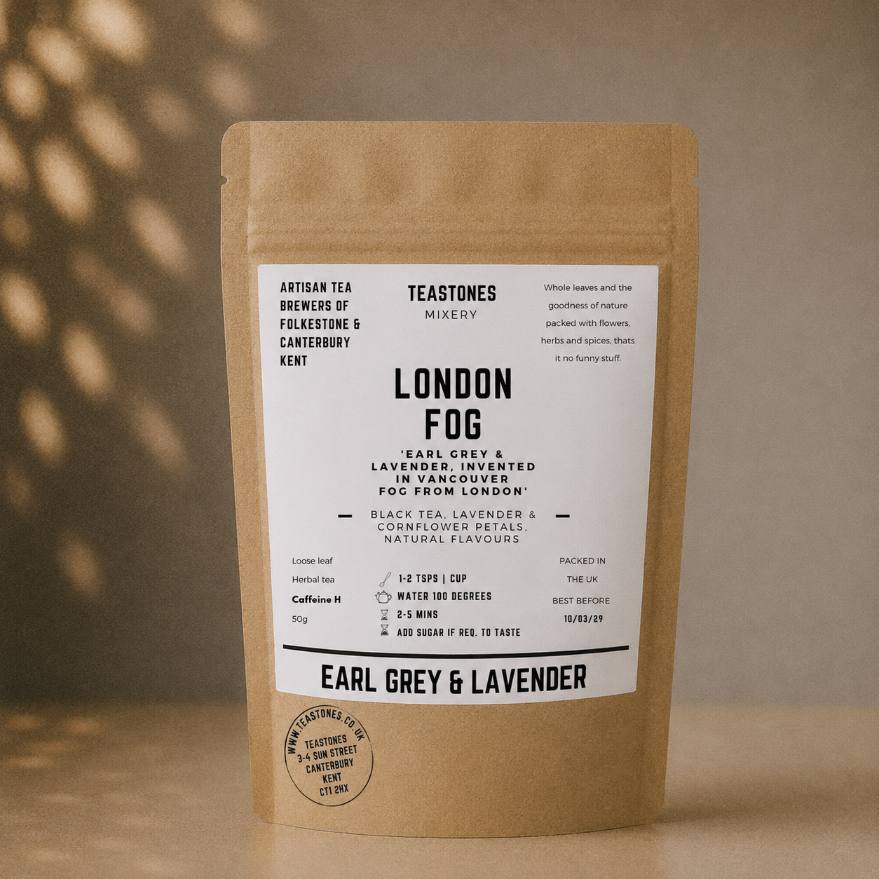 London Fog Black Earl Grey Tea with Lavender
