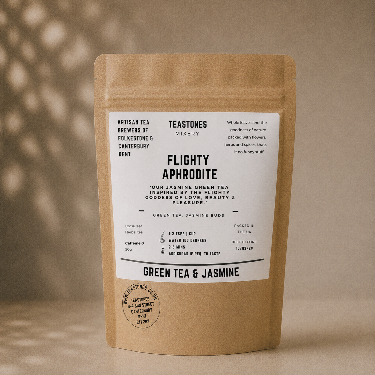 Flighty Aphrodite  Jasmine Green Tea