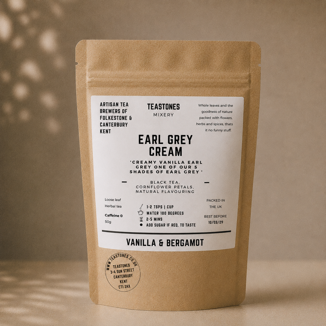 Earl Grey Cream  Black Tea with Vanilla & Bergamot