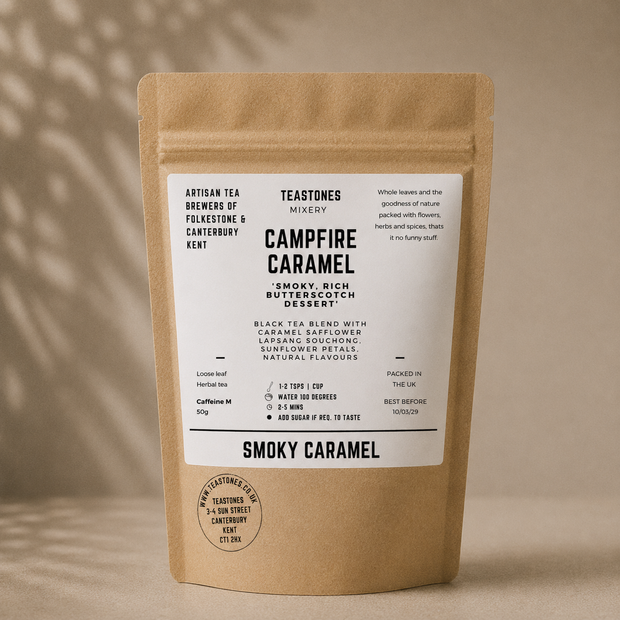 Campfire Caramel          Black Tea with Smoky Caramel