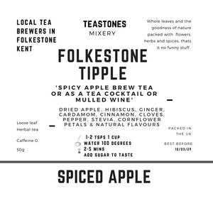 Folkestone Tipple Herbal Tea Spiced Apple & Ginger