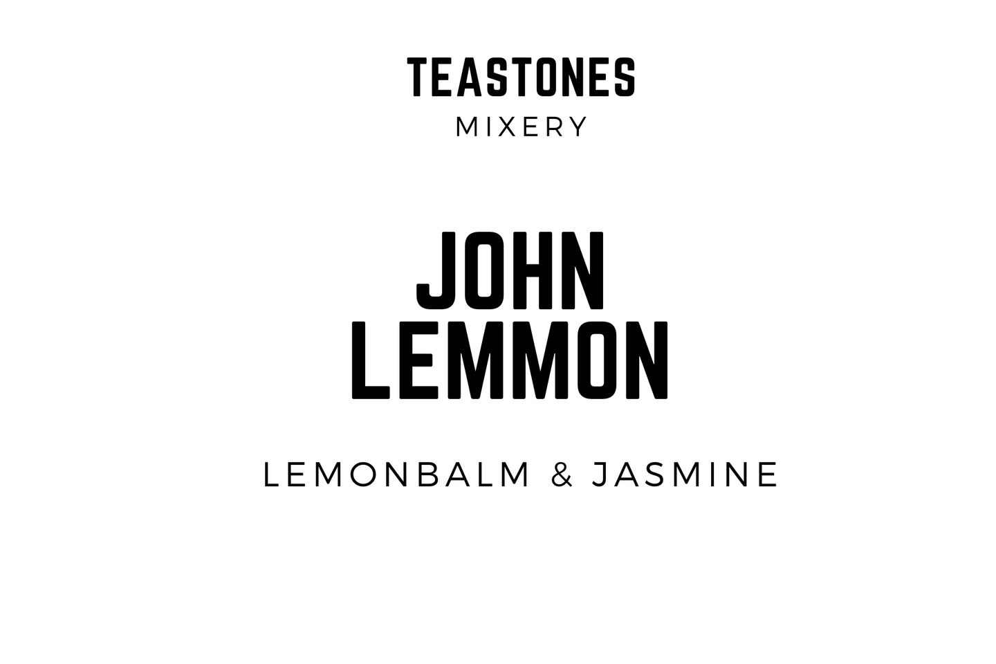 John Lemmon Herbal Tea Lemon Balm & Jasmine flowers