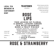 Load image into Gallery viewer, Rose Lips Sencha Rose &amp; Strawberry