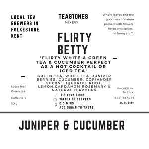 Flirty Betty  Green Tea  with White Tea & Cucumber
