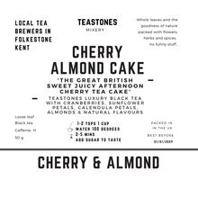 Load image into Gallery viewer, Cherry Almond Cake        Black Tea with Cherry &amp; Almonds