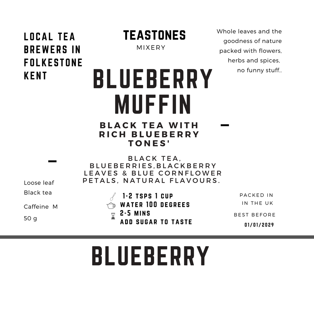 Blueberry Muffin          Black Tea with Blueberry